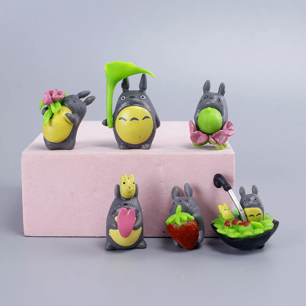 1-12 stücke Anime Miyazaki Hayao Serie Totoro Figur Mini Statue Niedlichen Spielzeug Zimmer Ornamente Pvc Figuren Spielzeug Kind geschenke Sammlerstücke – Detail 11