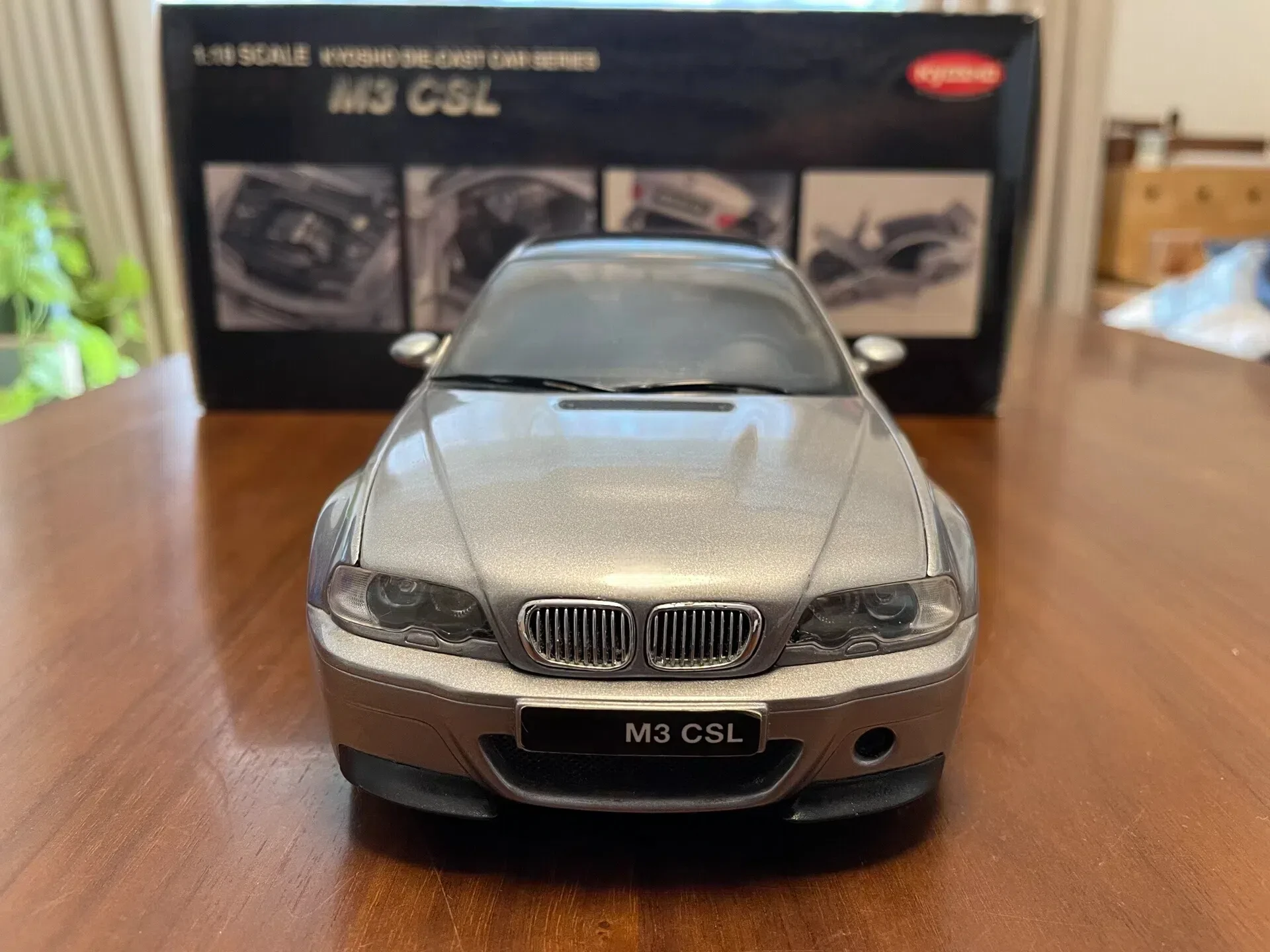 Kyosho 1:18 M3 E46 Csl Simulation Limited Edition All Open Alloy Metal Static Car Model Toy Gift