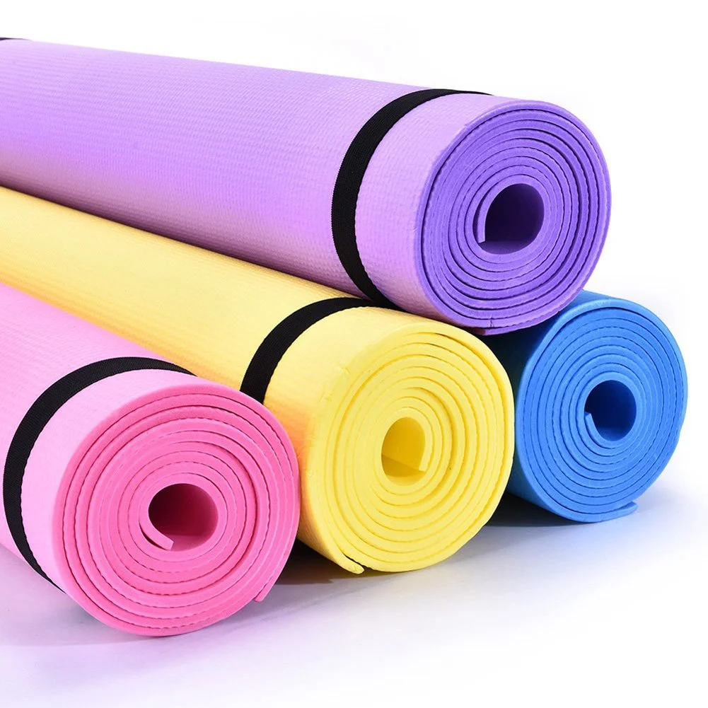 3MM-6MM Thick Yoga Mat Moisture Absorbing Non Slip Fitness Pilates Yoga Mat EVA Comfort Foam Gym Mat Outdoor Sports Camping Pad