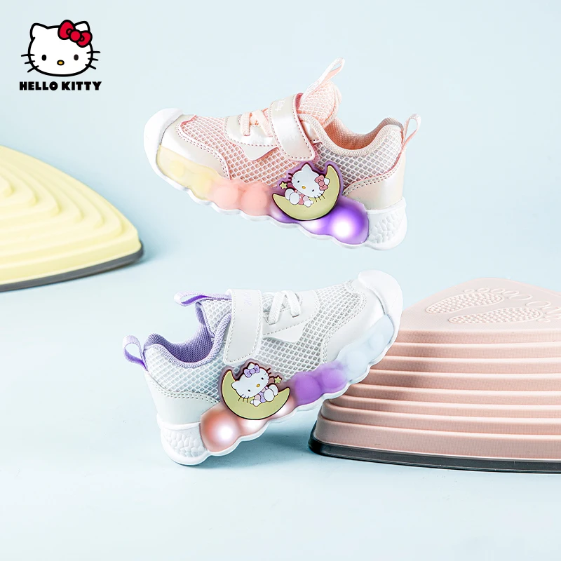 

Hello Kitty Kawaii Girl Shoes for Kids Breathable Student Sneakers Small White Shoes Comfortable Versatile Sportschuhe Kinder