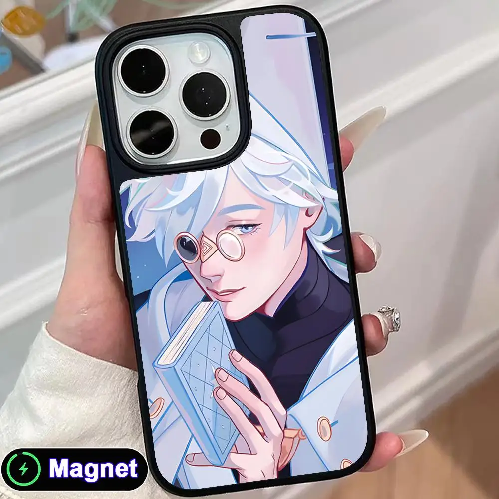 

Witch Hat Atelier Qifrey Phone Case for iPhone 17 16 15 14 13 12 11 Air Pro Max Plus Matte Surface Magnet Cover