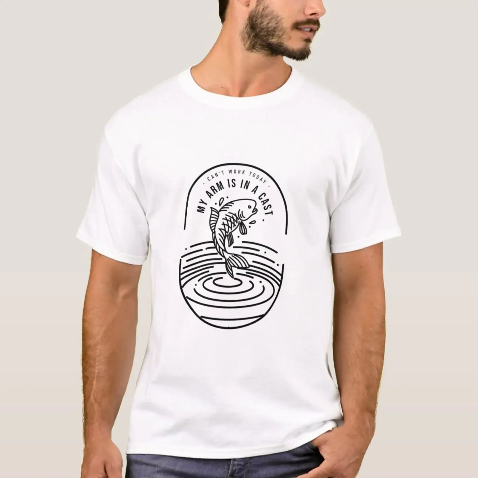 Can't Work Today My Arm Is In A Cast T Shirt vintage Washed Versatile streetwear Stretched Comfortable Stylish Slightly homme
