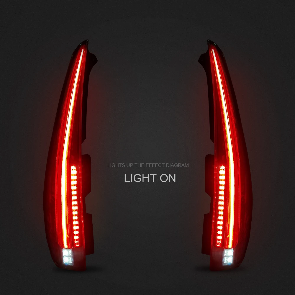 

Pair Of Car Tail Light Assembly For Cadillac 2007 2018 2019 2012 2014 LED Brake Signal light Tuning Parts Car Rear Lamp System