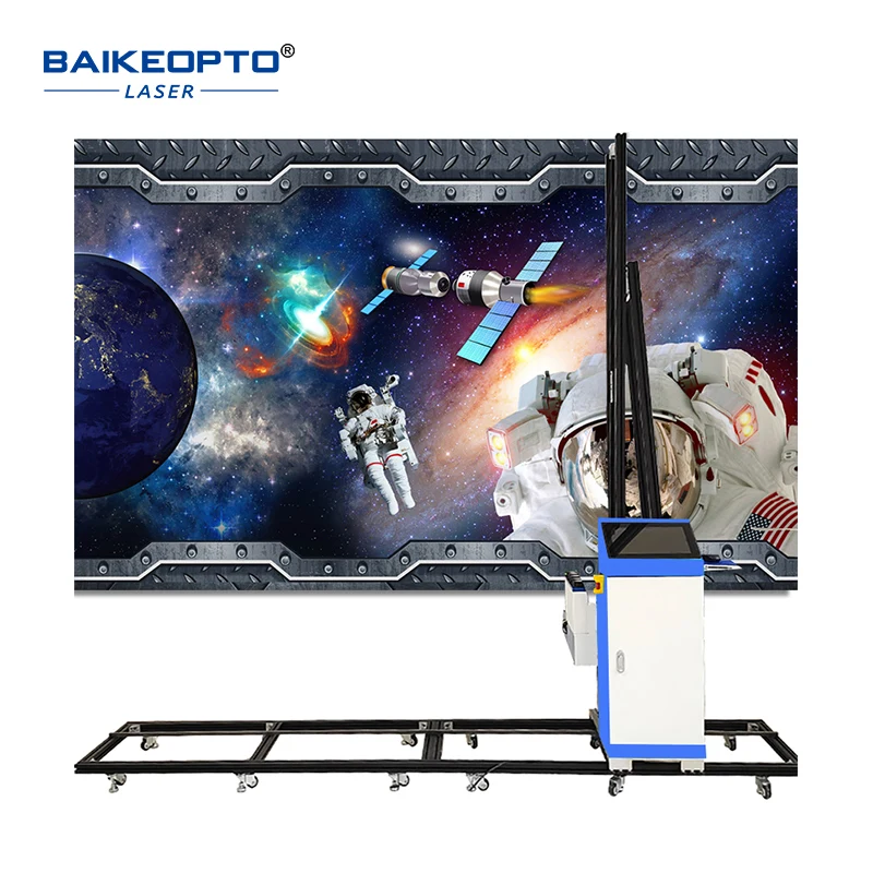 ダブルノズル付きウォールプリンター,3D描画および塗装機,epson dx7,dx10,tx800