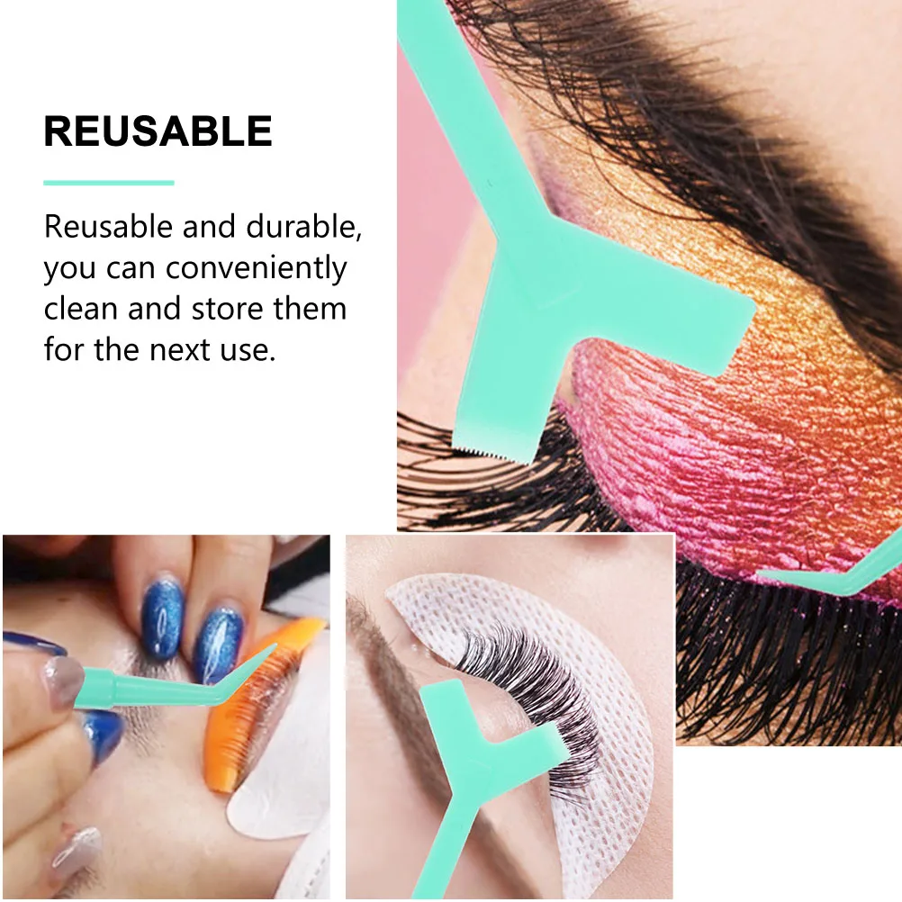 

12pcs False Eyelash Y Shaped Brush Perm Separator Comb Grafted Tool Lash Lift Lash Perm Reusable Durable
