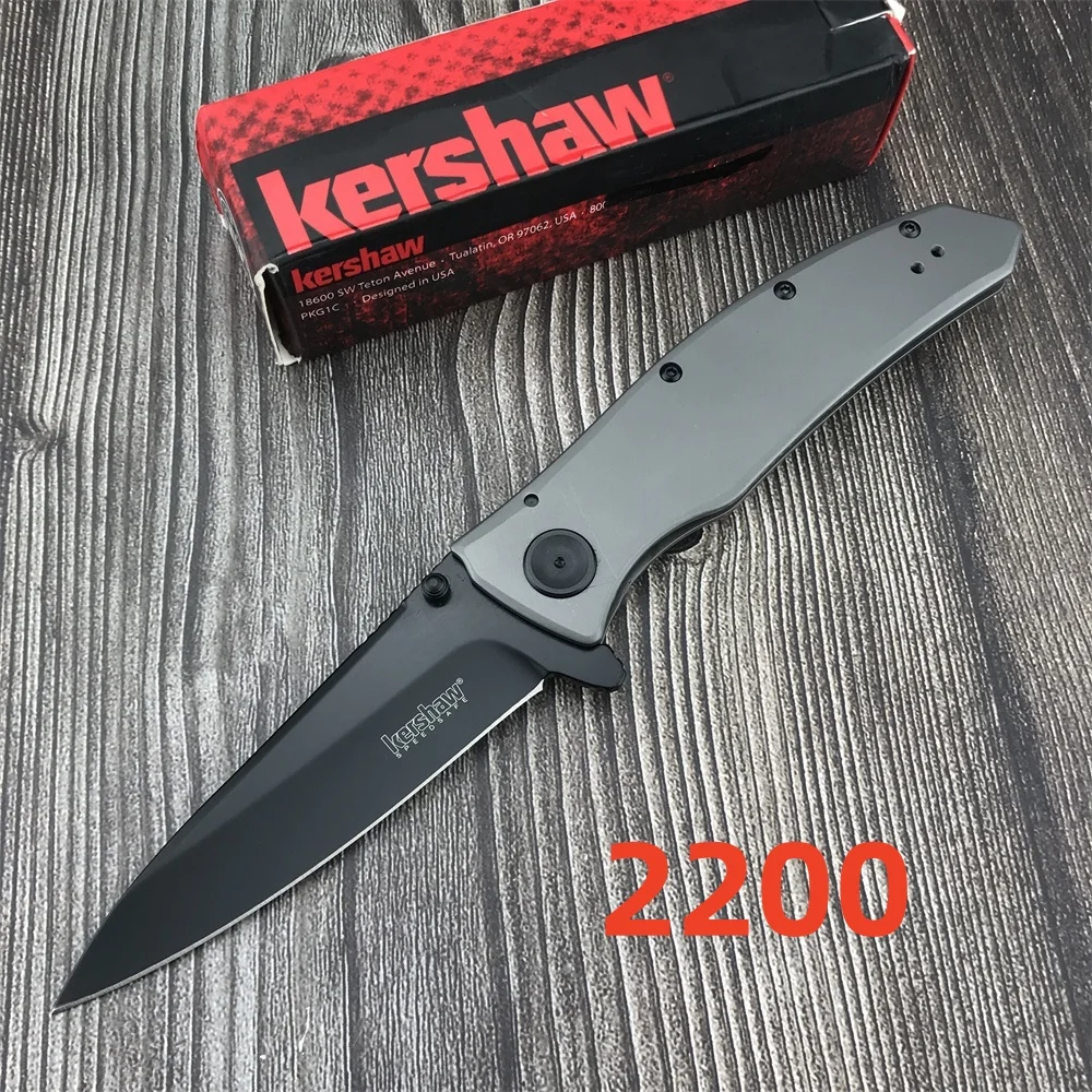 KS Brawler 1990 Folding Knife Camping Hunting 8Cr13Mov Blade Nylon Fiber Handle Self-defense Utility EDC Tactical Pocket Knife