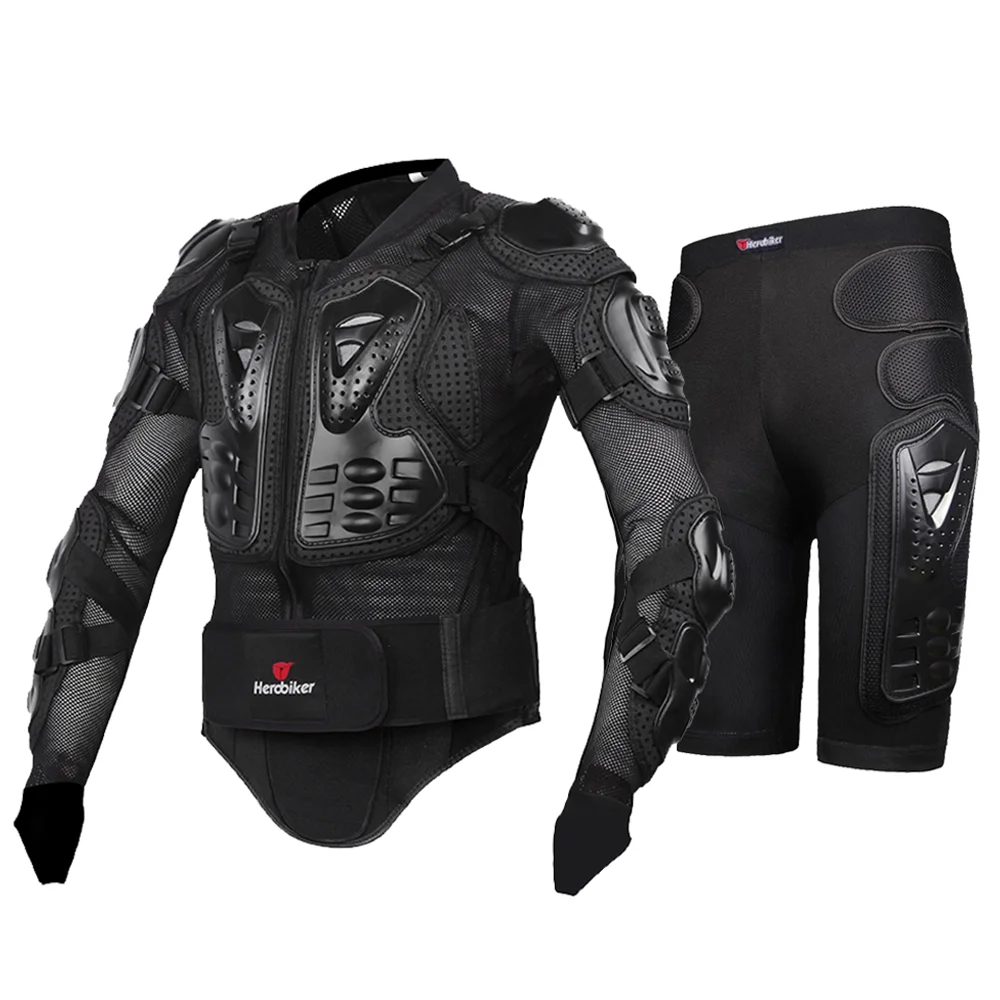 HEROBIKER Motorcycle Jacket Men Body Armor Motorcycle Armor Moto Motocross Racing Jacket Riding Motorbike Moto Protection  S-5XL