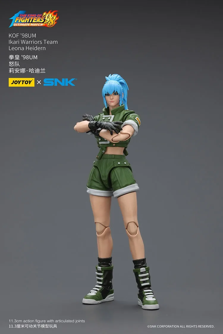 

JOYTOY Original Model SNK KOF '98UM Ikari Warriors Team Leona Heidern Action Figures Doll Collection Decoration Gift
