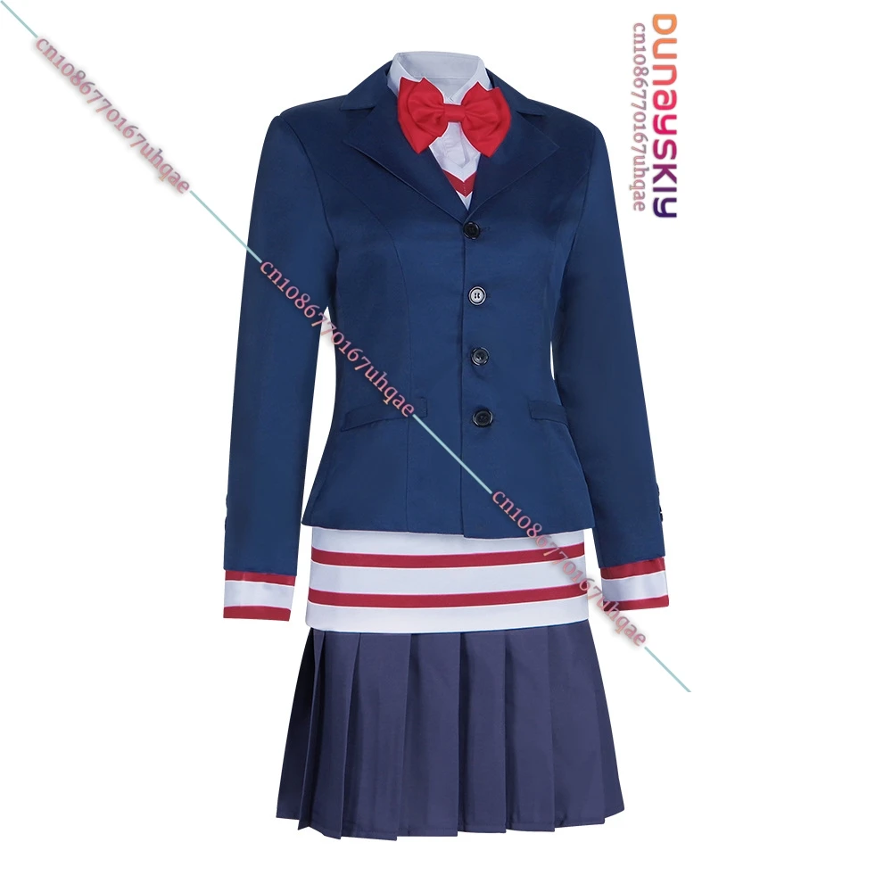 أنيمي دان دا دان آيرا شيراتوري تأثيري حلي JK الزي المدرسي تنورة شعر مستعار قناع مجموعة 2025 هالوين عيد الميلاد حفلة لعب الأدوار