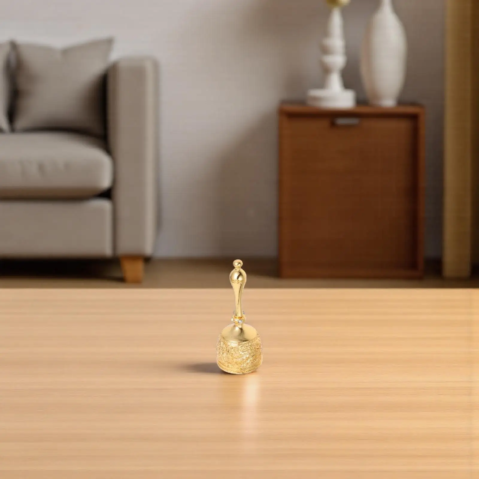 

Alloy Handheld Bell Small Service Table for Home Restaurant Call Metal Bells Old Fashioned