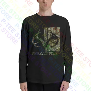 Realtree American Deer Buck Logo Jagd Camo Langarm T-Shirt T-Shirt T-Shirt Single Vintage Beste Qualität 12 Hauptverkauf Royal Shirt - №12