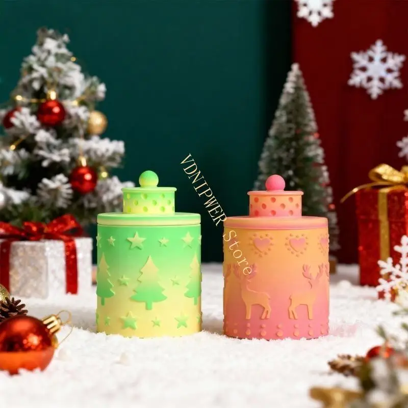 

Многоразовая силиконовая форма для рождественских украшений, ювелирных изделий, контейнер для конфет, литье D08E