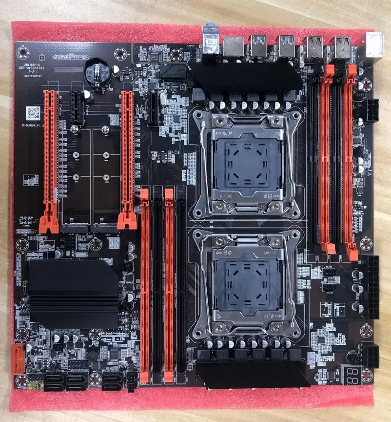 X99 Motherboard Dual CPU M.2 LGA 2011 V3 E-ATX USB3.0 SATA3 8 DIMM DDR4 Support Xeon processor slot 2011-3