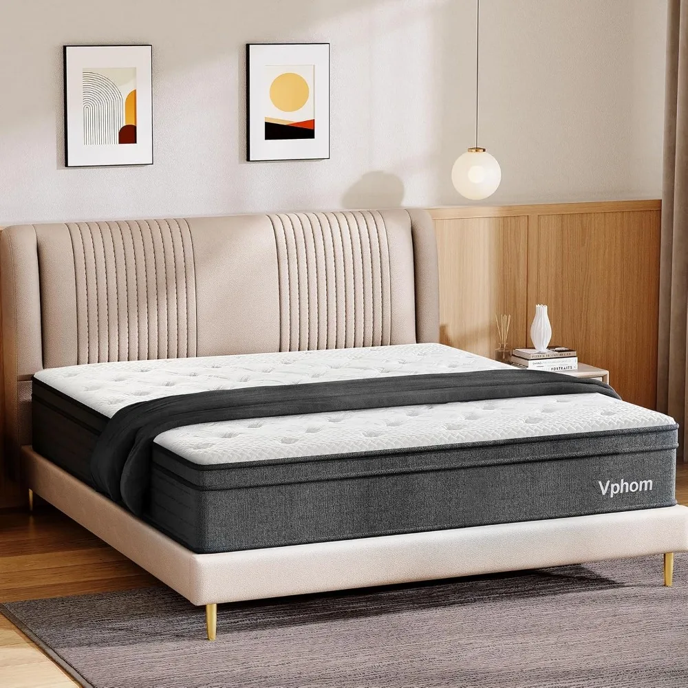 

Twin Size Mattresses, 12 Inch Hybrid Memory Foam Individual Pocket Springs Twin Bed Mattress in a Box with Pressure Relief, Moti