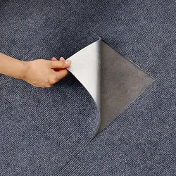 Alfombra autoadhesiva antideslizante para sala de estar, alfombrilla para suelo, pegatina para escalera, 10 piezas