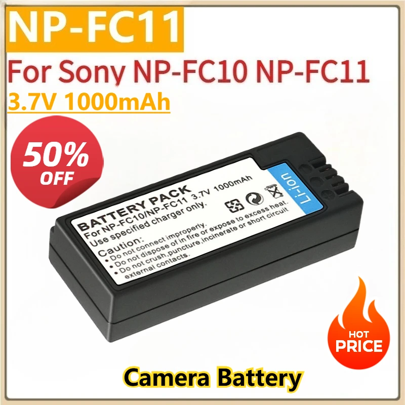 

New Replacement Camera Battery NP-FC11 3.7V 1000mAh Pack For Sony NP-FC10 NP-FC11