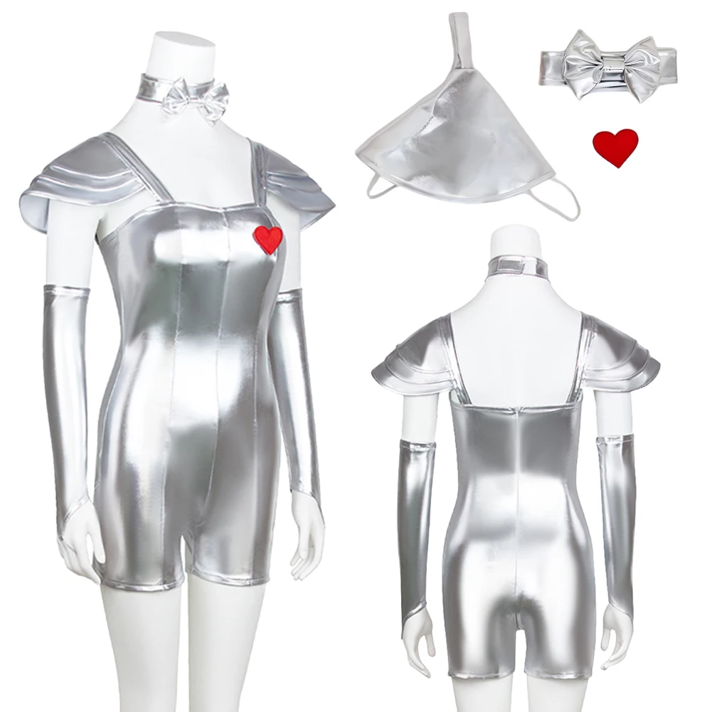 Disfraz de Cosplay de Fantasia Tin Man, Traje de la Película Wonderful Wizard para Mujer, Disfraz Femenino de Fantasía para Halloween, Carnaval y Fiestas