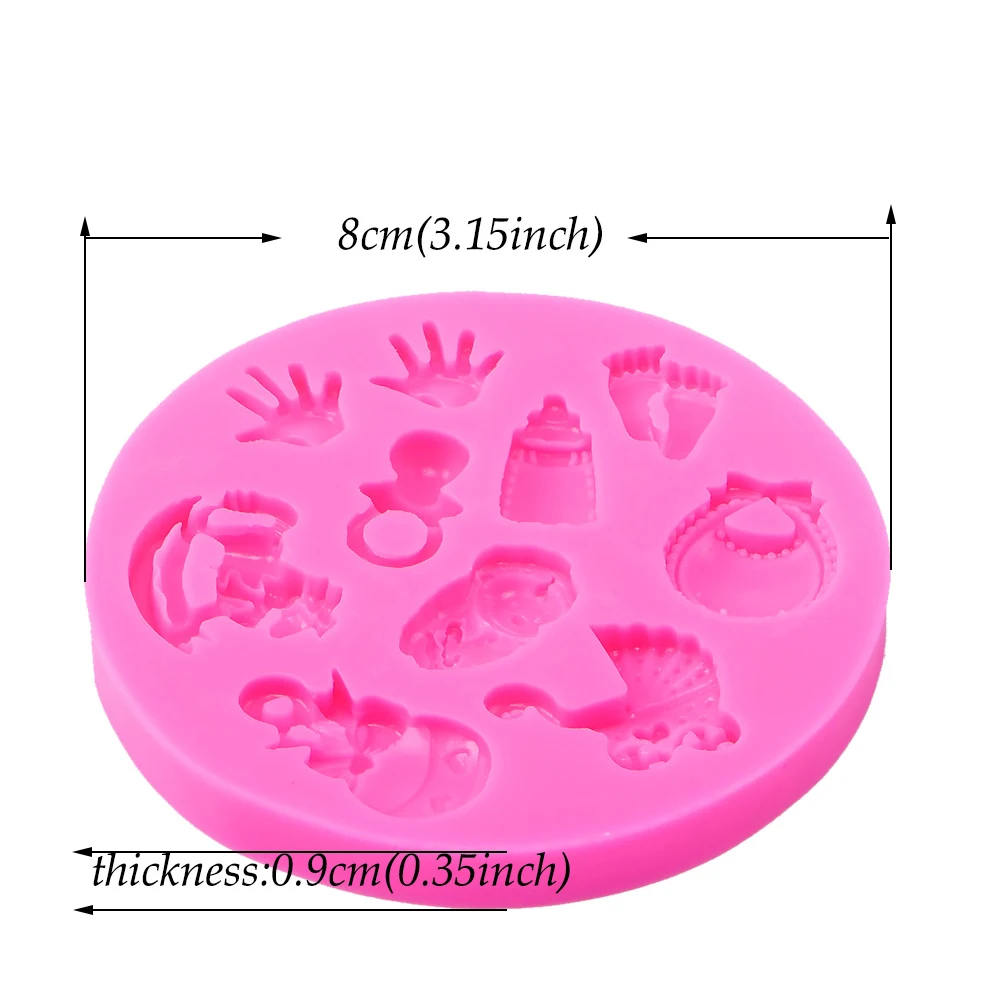 

Baby 3D Fondant Cake Mould Silicone Mold Kitchen Baking Chocolate Pastry Candy Clay Making Cupcake kitchen Decoration Tools