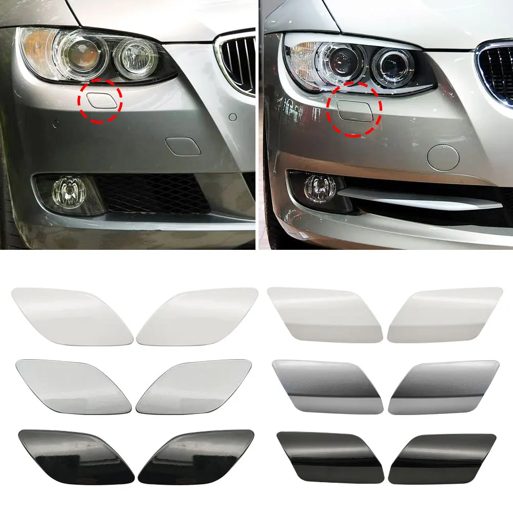 For BMW E92 E93 Car Front Bumper Headlight Washer Spray Cover Cap Accessory For BMW 3 Series Coupe 318 320 328 330i 20107-2013