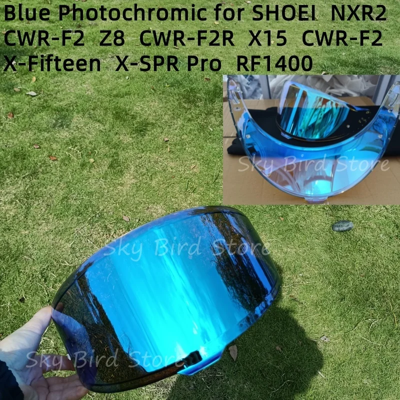 ل SHOEI RF1400 RF-1400 NXR2 CWR-F2 Z8 CWR-F2R X15 X-15 X-Fifteen X-SPR برو اللونية قناع خوذة زجاج عدسة درع الشاشة
