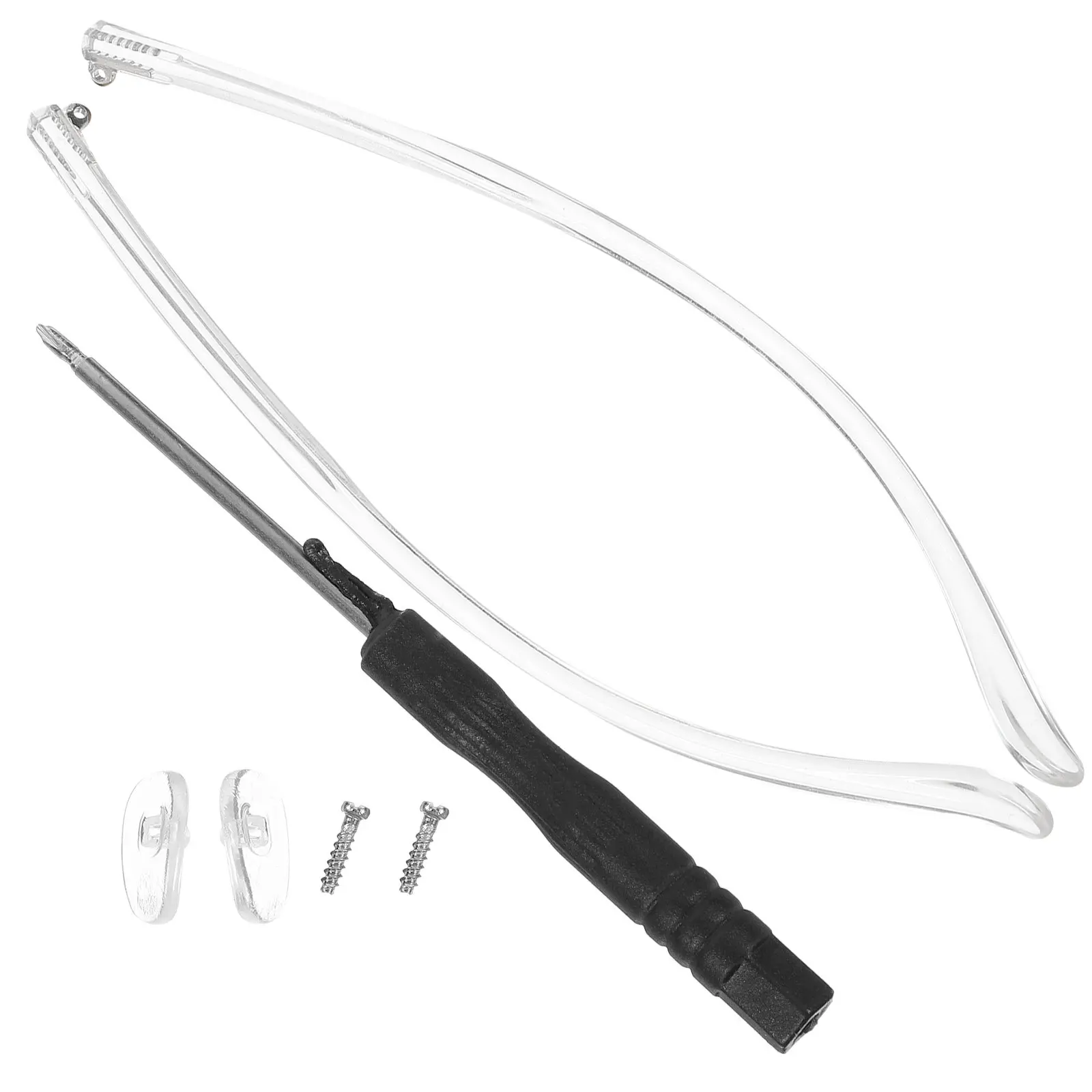 1 Pair Glasses Replacement Temple Arms Metal Adjustable Non Slip Comfortable Universal Fit Eyeglasses Repair Kit