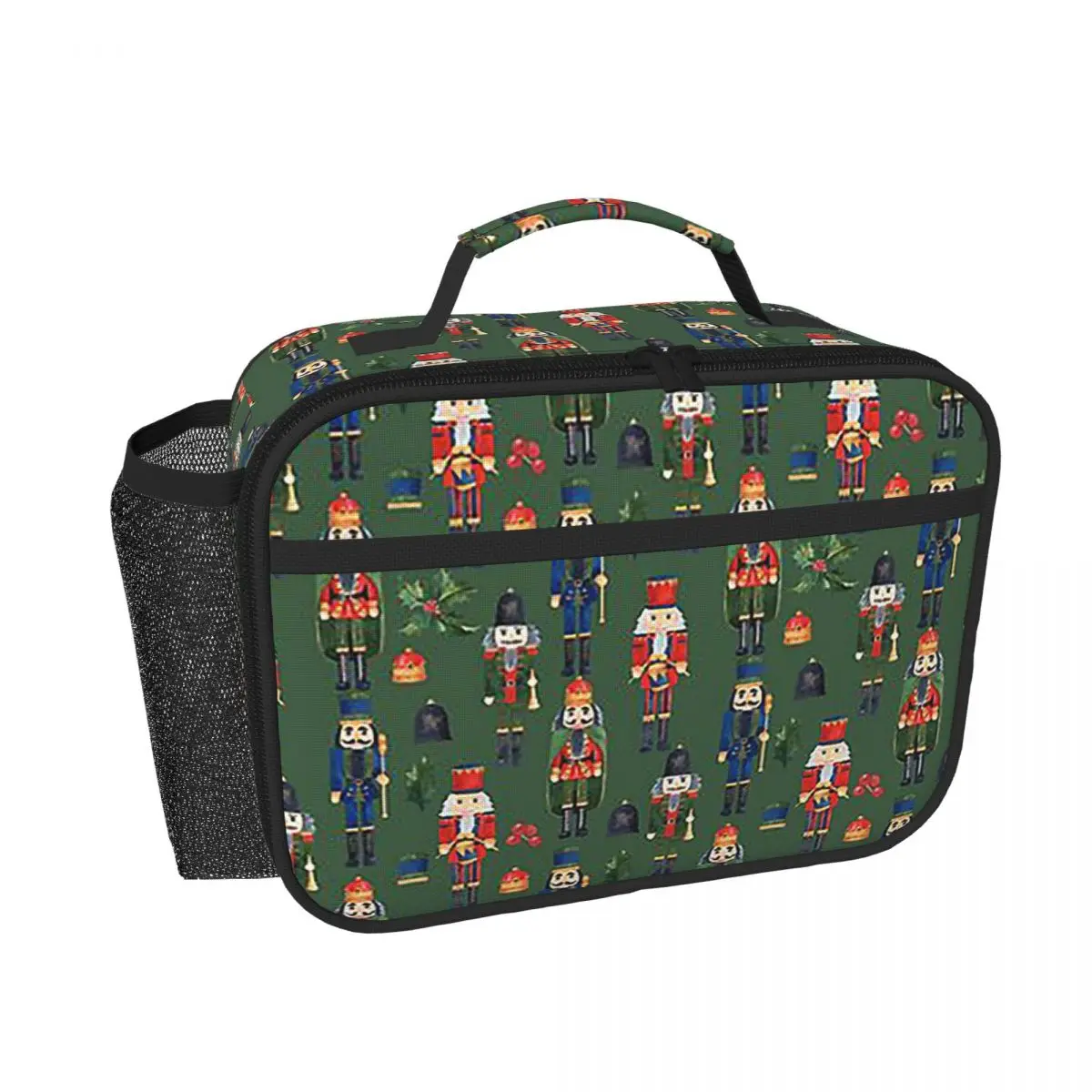 

Christmas Nutcrackers Stars Ballerina Violin Insulated Lunch Bag for Women Kids Leakproof Food Boxes Thermal Lunch Box Tote
