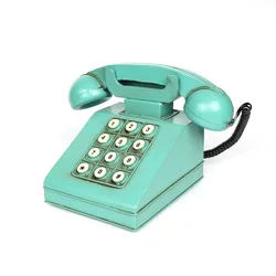 Retro Vintage Telephone Model Nostalgic Photo Props Bar Shop Wall Decoration Ornaments Desktop Home Decor