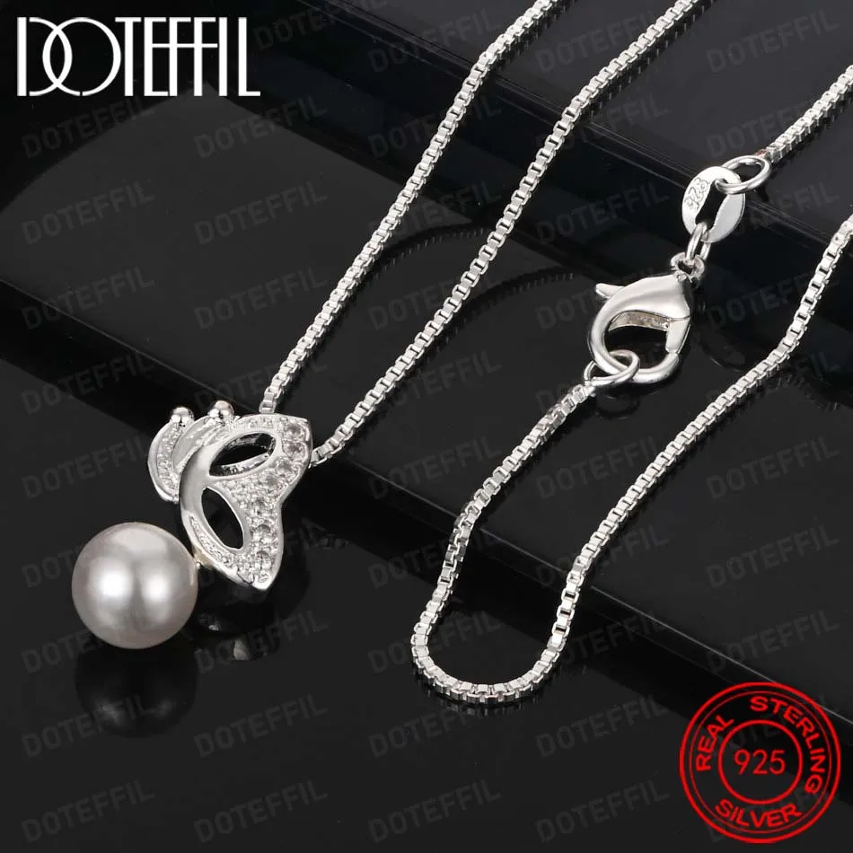 Collar con colgante de perlas  - Pearl Trim Chain reseña y precio