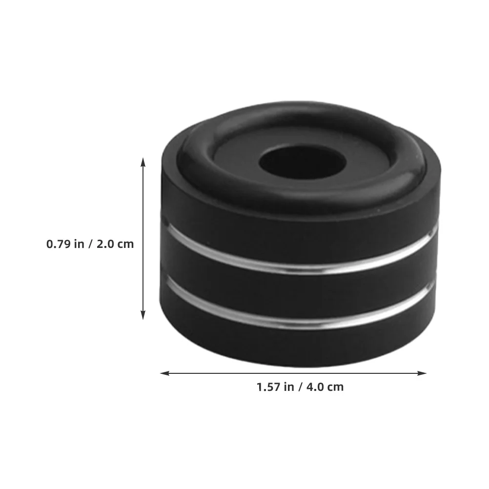 4 pcs Speaker Feet Pads Aluminum Alloy Rubber Isolation Feet For Amplifier Non-Slip Anti-Vibration Sound Quality Furniture Legs