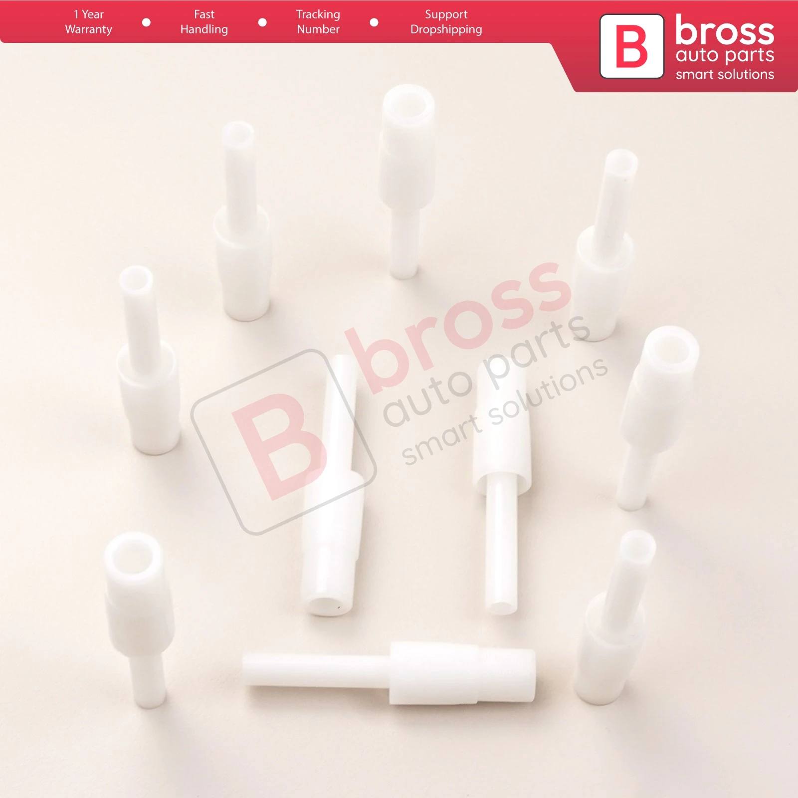 

Bross Auto Parts BCP049 10 Pieces Cable End Rope Dowel for Window Regulator Winder Mechanism Type BCP049 Fast Handling