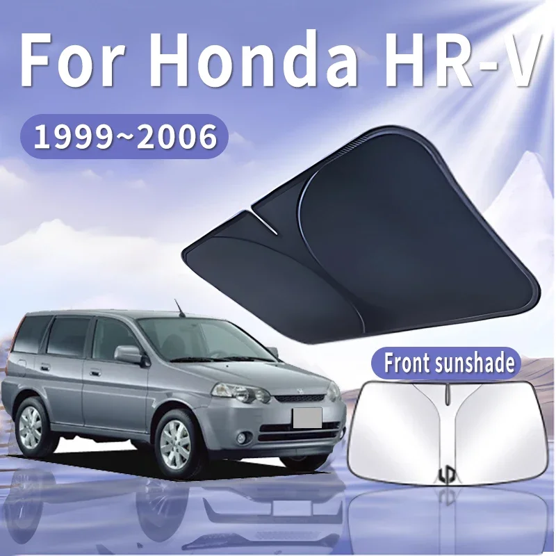 Foldable Car Sun Visor For Honda HR-V 1999~2006 2000 Front Windshield Sunshade Heat Insulation Summer Cooling Auto Accessories