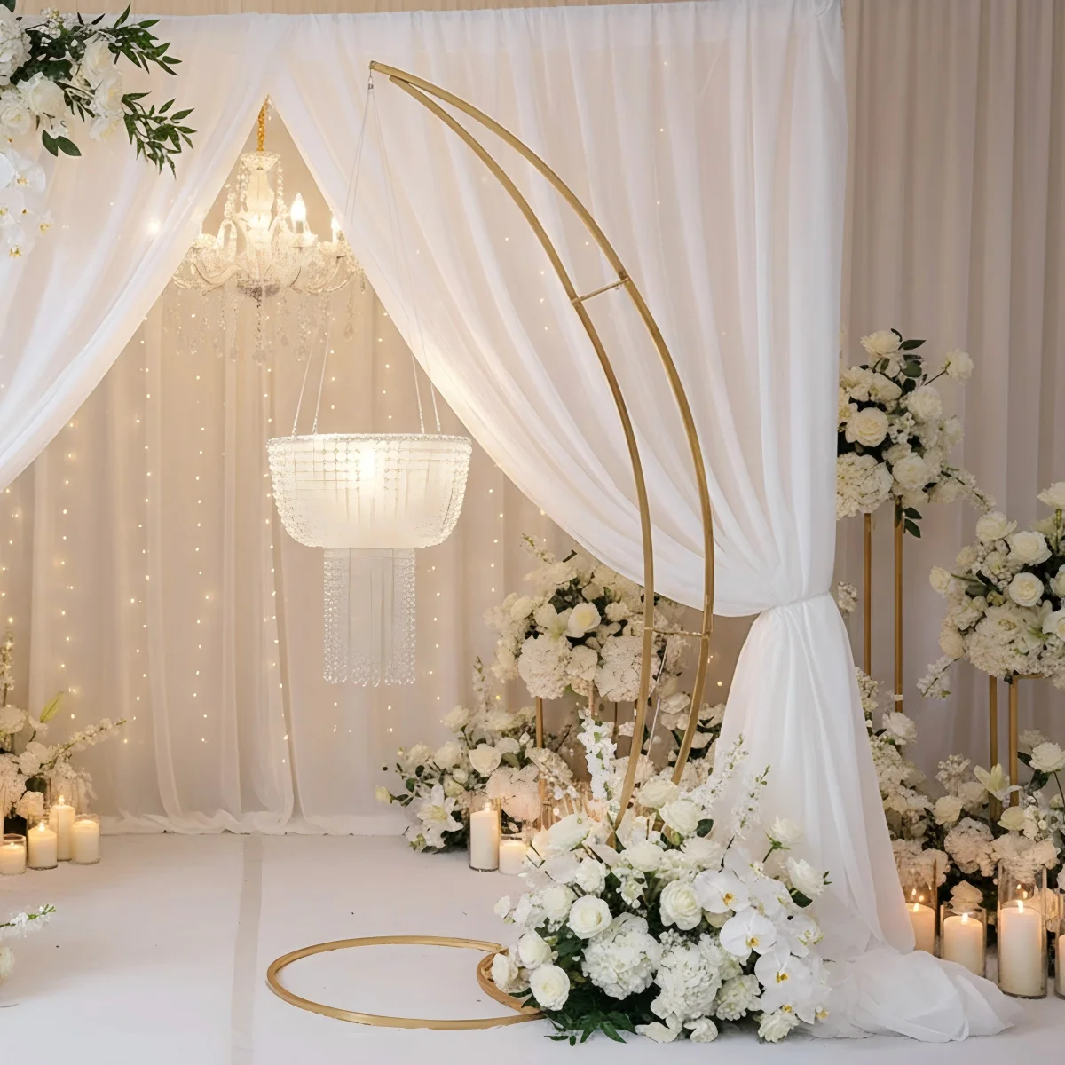 

Новогодняя арочная металлическая подставка для торта, подходящая для свадебных вечеринок, уличных открытий, вечеринок по случаю дня рождения и украшений для торта.