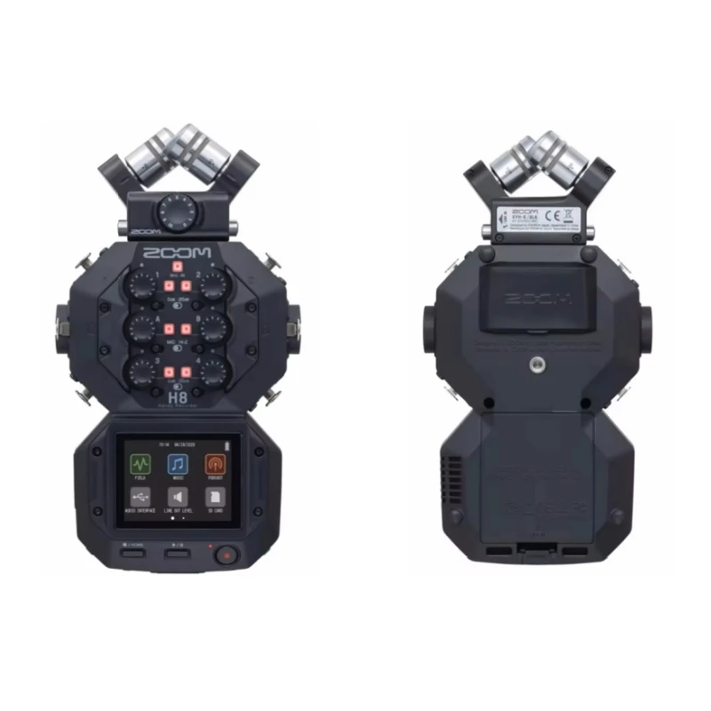 Interfaz de Audio USB Multicanal ZOOM de 12 Pistas, Grabadora Portátil H8 con Cápsula de Micrófono XYH-6 X/Y para Grabación en Campo y Podcasting