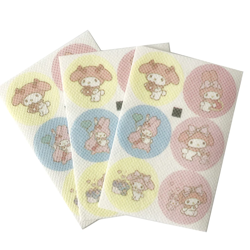 Sanrio Anti-Mosquito Screen Patch Adesivos, Kuromi Cinnamoroll My Melody, Decoração De Chapéu De Roupas, 24 72Pcs