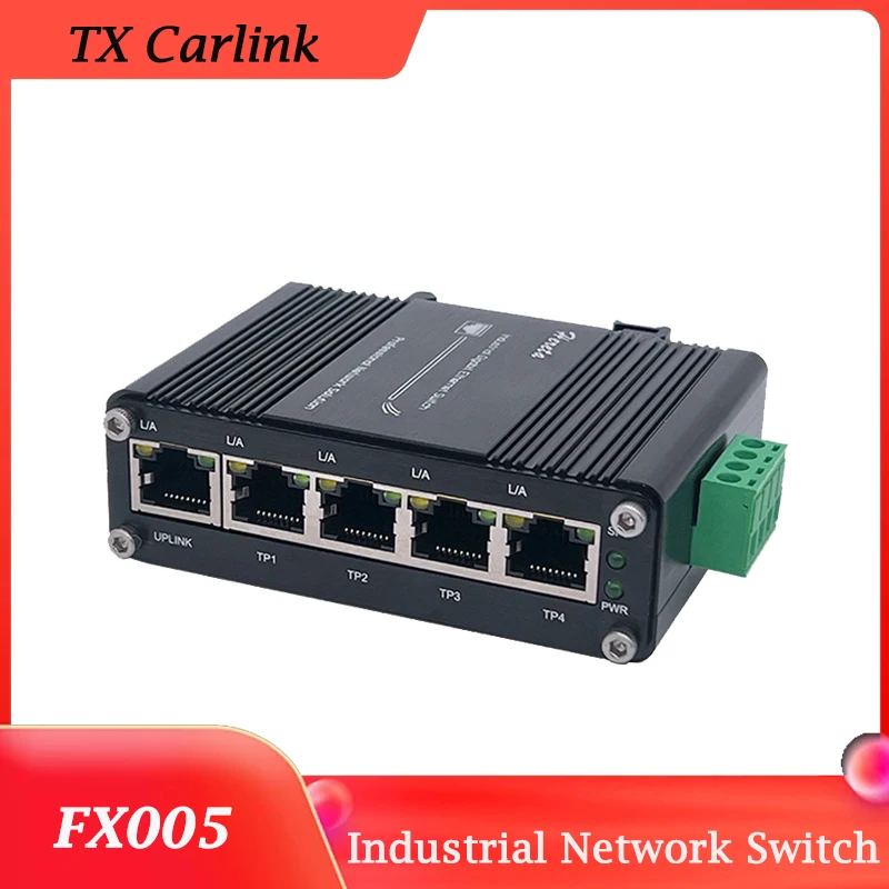 

FX005 Industrial POE Switch Gigabit Switch Ethernet With 5*100/1000mbps Port Base-T Din IP40 Industrial Network Switch