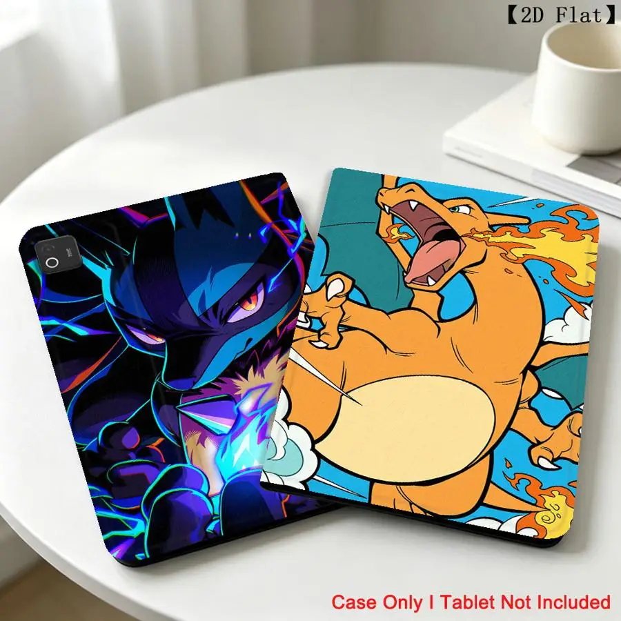 Cool Lucario Pokemons Case for Xiaomi Redmi Pad SE K Pad 8.8 9.7 12.4 Inch Pad 5 6 7 8 Pro Pad 6s Pro 7 Ultra With Pencil Holder