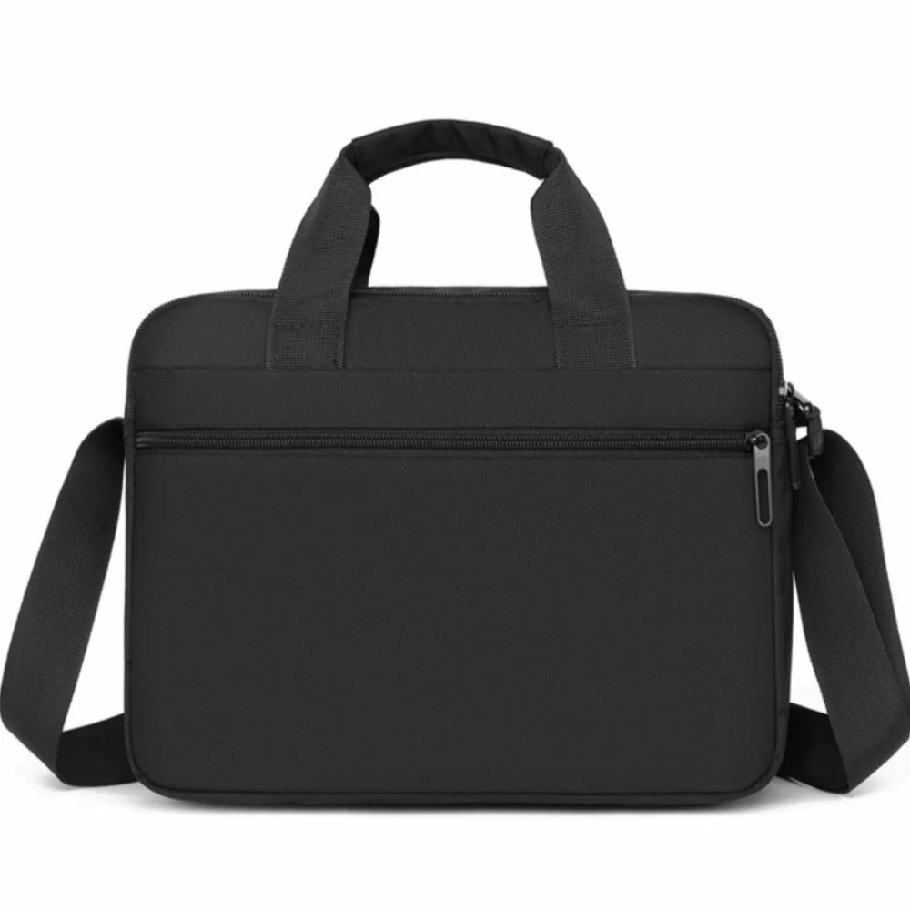 

Waterproof Oxford Briefcase Zipper Closure Multiple Compartments Crossbody Sling Bag Large-capacity Square Business Briefcase