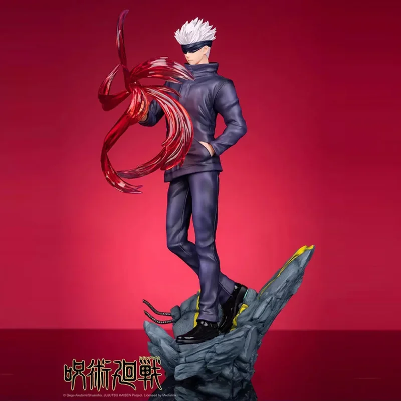 

Hot Satoru Gojo Jujutsu Kaisen Movie Anime Character Action Character PVC Series Sculpture26cm Collection Model Toys Gifts