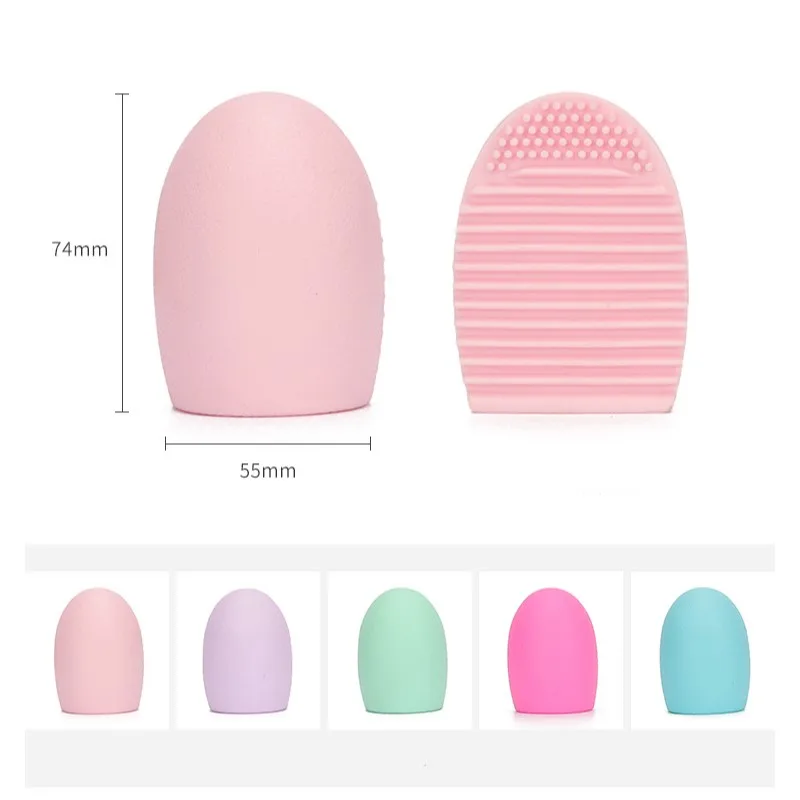 1Pcs Makeup Brush Cleaning Pad Silicone Brush Cleaner Mat Cosmetic Make Up Brushes Washing Little Scrubber Board Clean Wash Tool