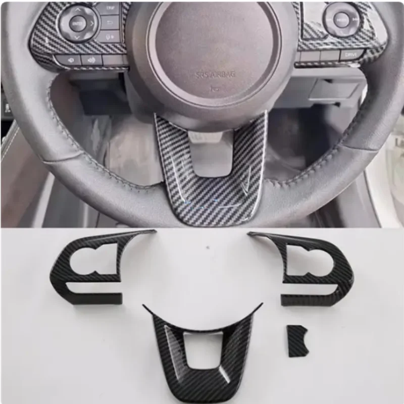 

Interior steering wheel button frame cover trim/gear head ABS chrome sticker Toyota vios 2023-2024 auto accessories