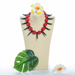 2026 Ula Nifo Samoan Tooth Necklace Traditional Handmade for Samoa Chief and Dancers Necklaces in Festive Ocassions for Hula