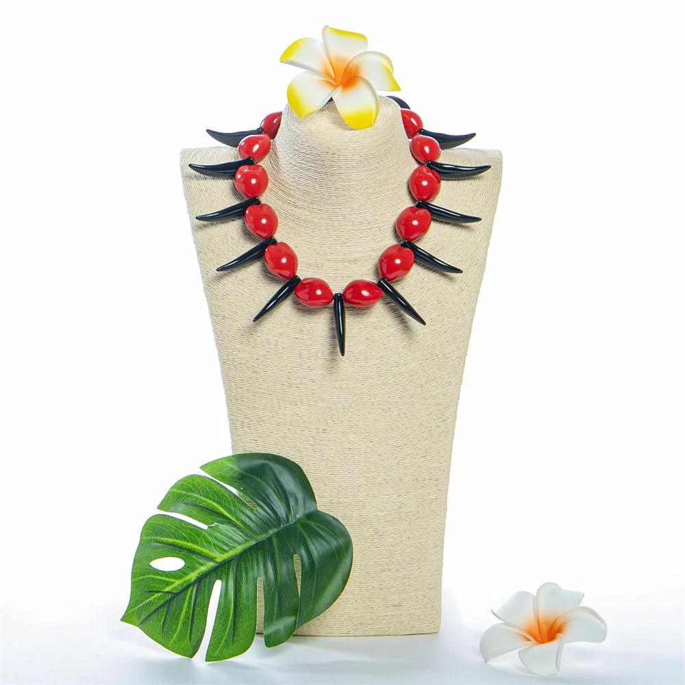 Hot Sale Ula Nifo Samoan Tooth Necklace Traditional Handmade for Samoa Chief and Dancers Necklaces in Festive Ocassions