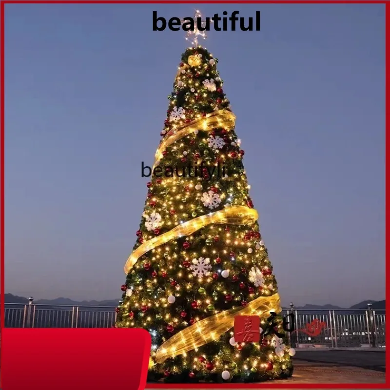 

Modern large Christmas tree decoration 3 4 5 6 7 meters, large outdoor Christmas tree H