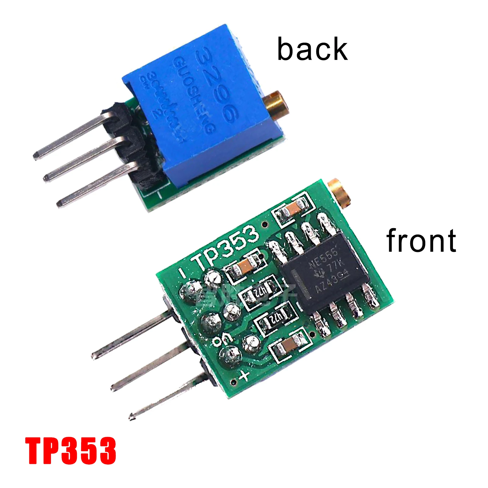 TP353 Square Wave NE555 Output Oscillator Adjustable Frequency Pulse Generator Signal Source Module Sensor 50Hz-6kHz/0.5Hz-70Hz