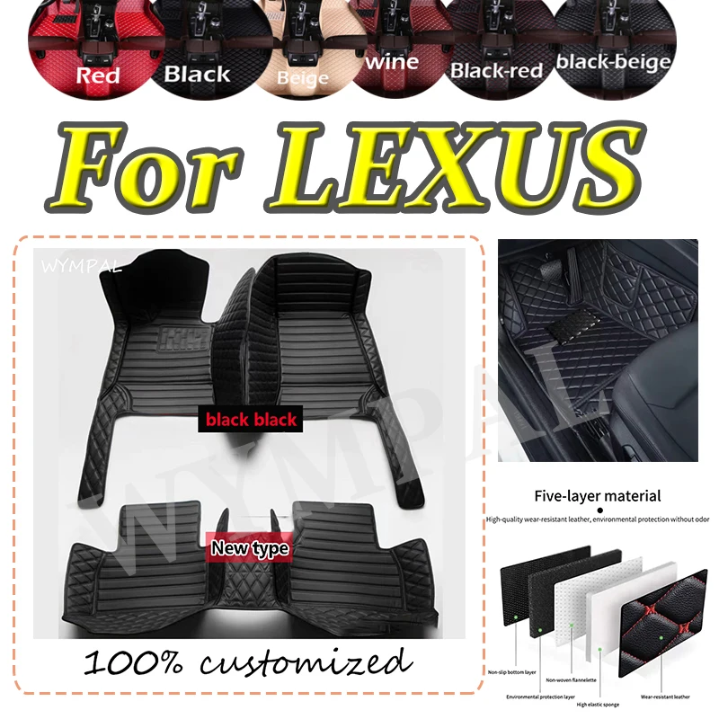 

Роскошные автомобильные коврики на заказ для LEXUS NX GS ES RX ES HYBRID RX IS UX HYBRID GS GS350 ES IS XE20 CT 200H Автомобильные коврики Полные подушечки
