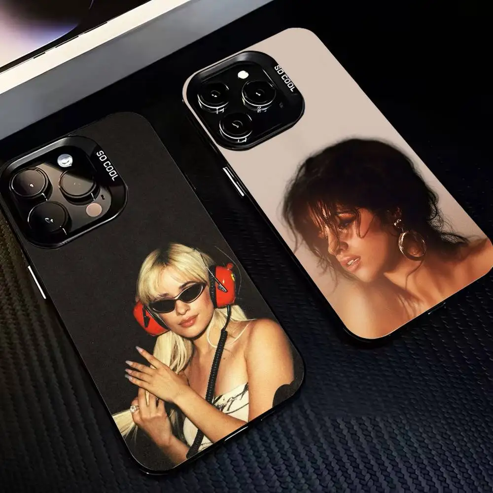 Чехол для телефона C-Camila C-Cabello Havana для iPhone 17,16,15,14,13,12, Pro Max, черный цвет, посеребренный внутренний чехол