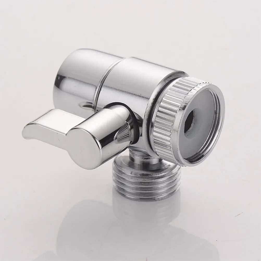 

Single Handle Shower Diverter Valve 1/2 Inch Chrome Brass Bathroom Adapter For Handheld Shower Head Mount 1 In 2 Out