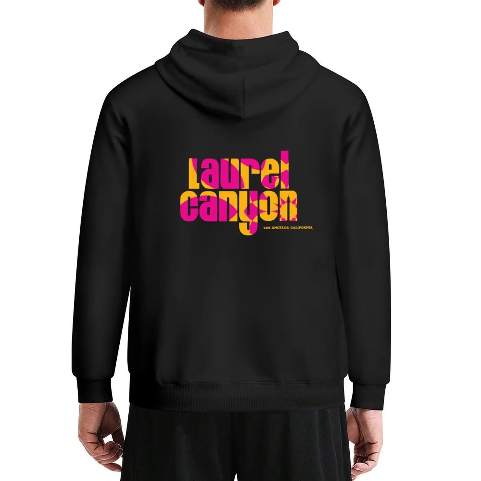 

Laurel Canyon psychedelic flower logo - pink Hoodie men's sweat-shirt set korean style clothes men wear tracksuit men