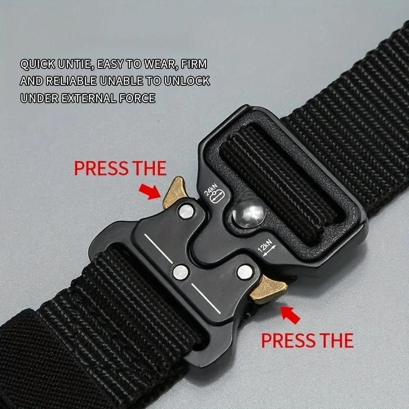 Men's Belt Outdoor Multi Function Compass Belt High Quality Canvas for Nylon Male Luxury Belts Women's Sports Jeans Neutral Belt