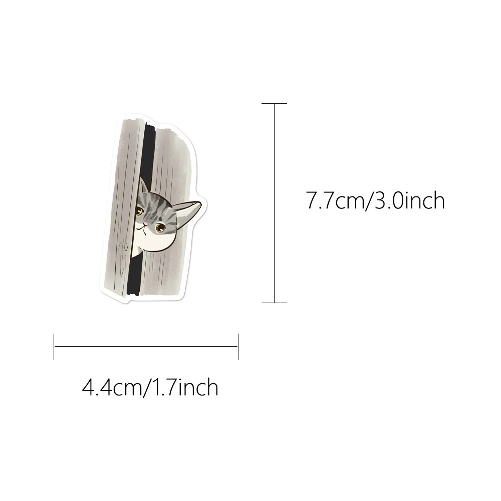 10/30/50 قطعة أنيمي الحيوان القط الحياة اليومية ملصقات لطيف الإبداعية المائية الكرتون الشارات حقيبة الهاتف الثلاجة مذكرات ملصق لعبة #5